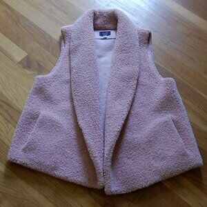 Norla Canada Anthropologie Rhodes Sherpa Pink Vest Pockets